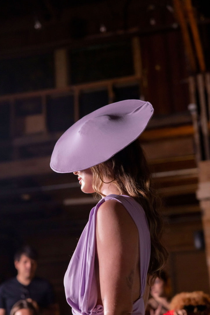 Mauve Purple Asymmetrical Gown