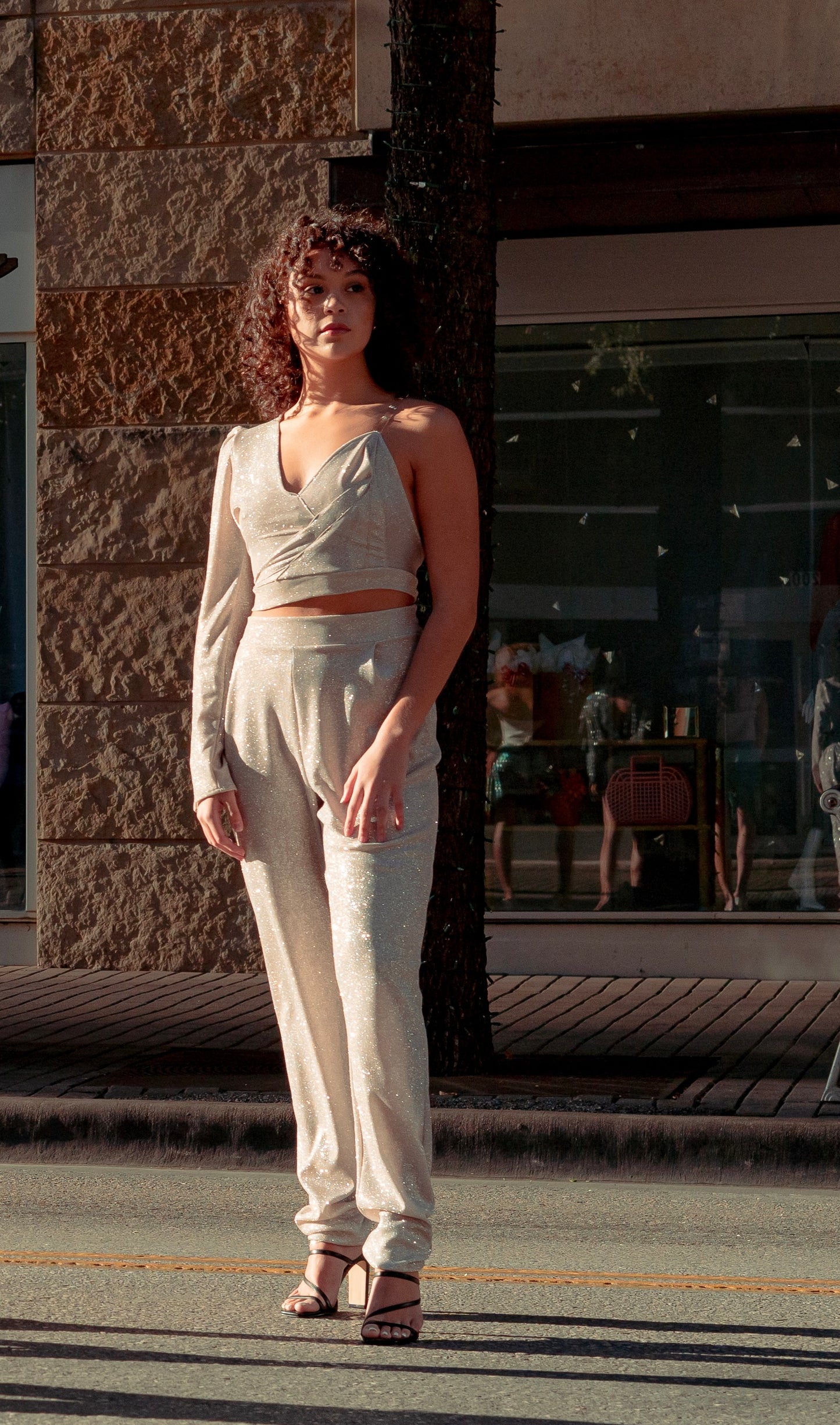 Silver Sparkle Pants