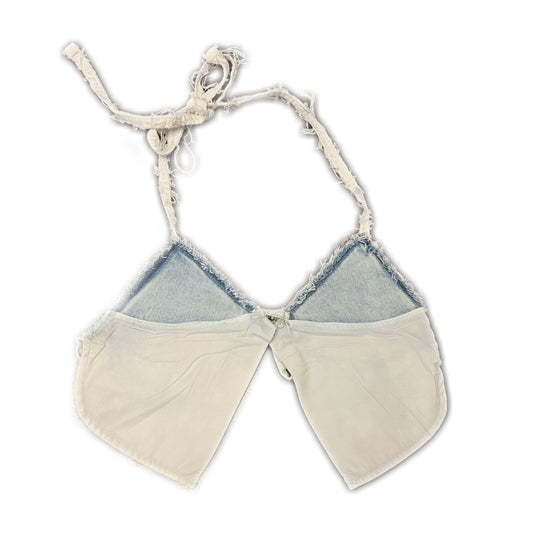 Up-cycled Denim Brat Bra Top