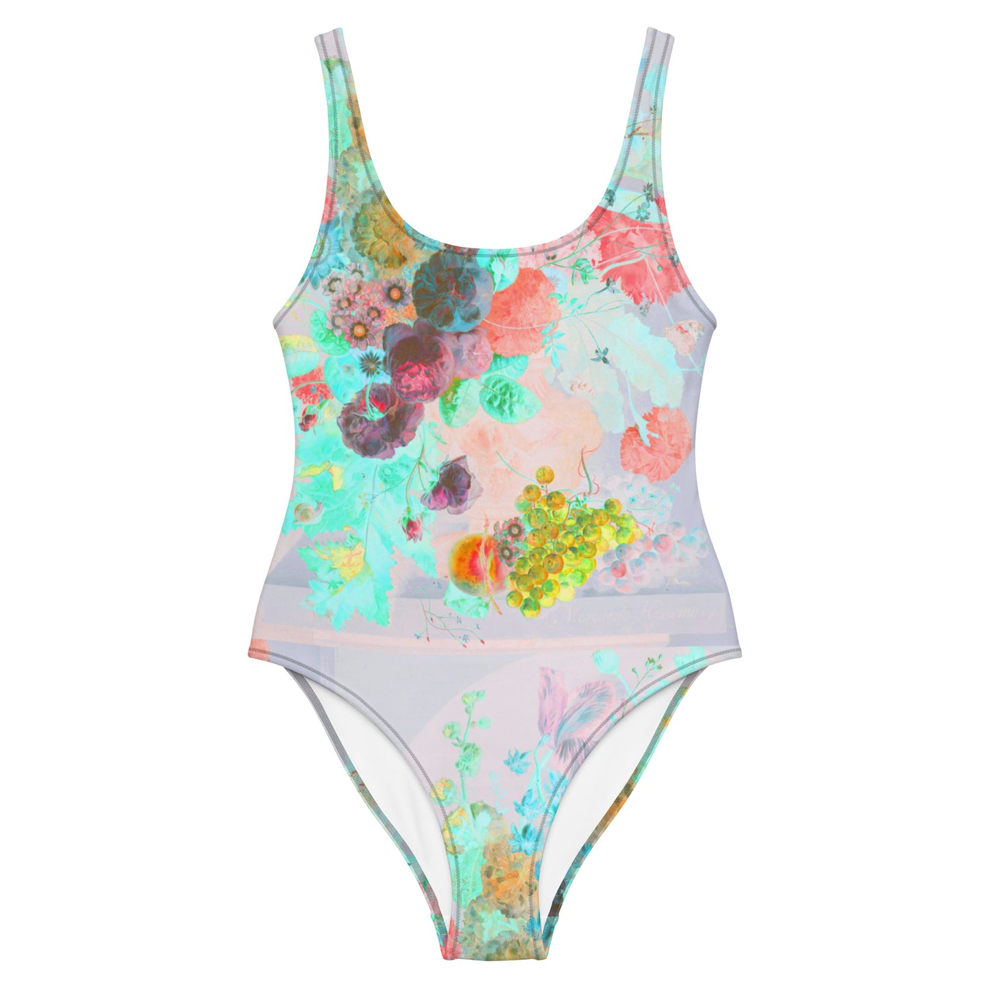 Peaches & Grapes Floral One-Piece Swimsuit