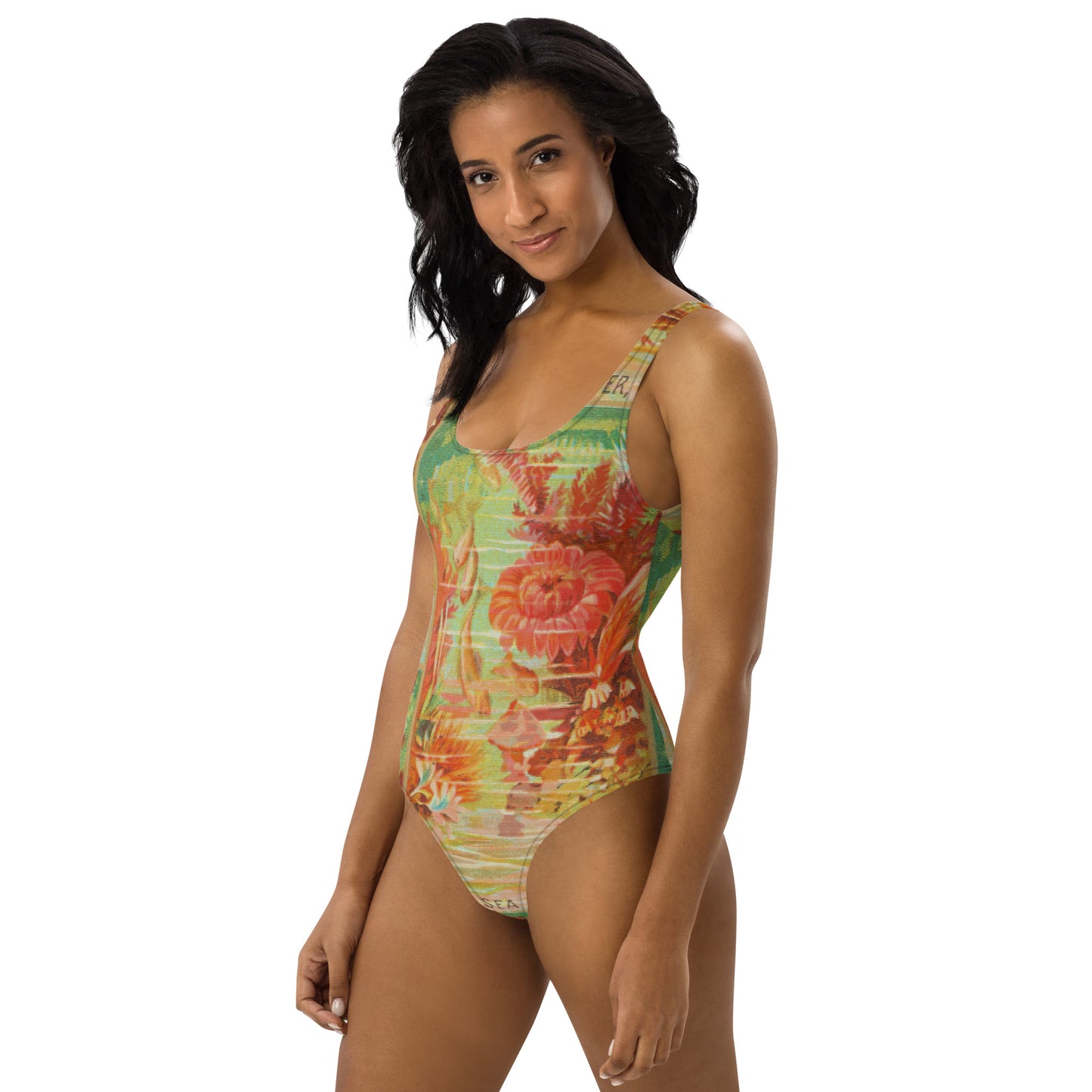 Sea Flower One-Piece Swimsuit