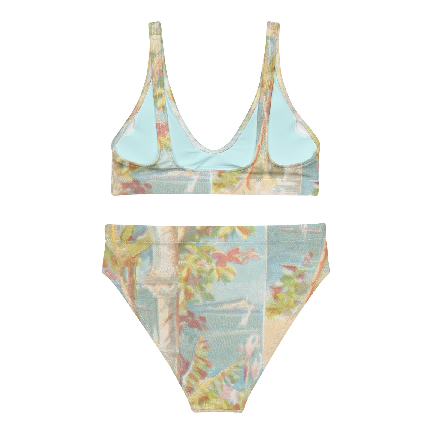 The Tropics Print Recycled High-Waisted Bikini