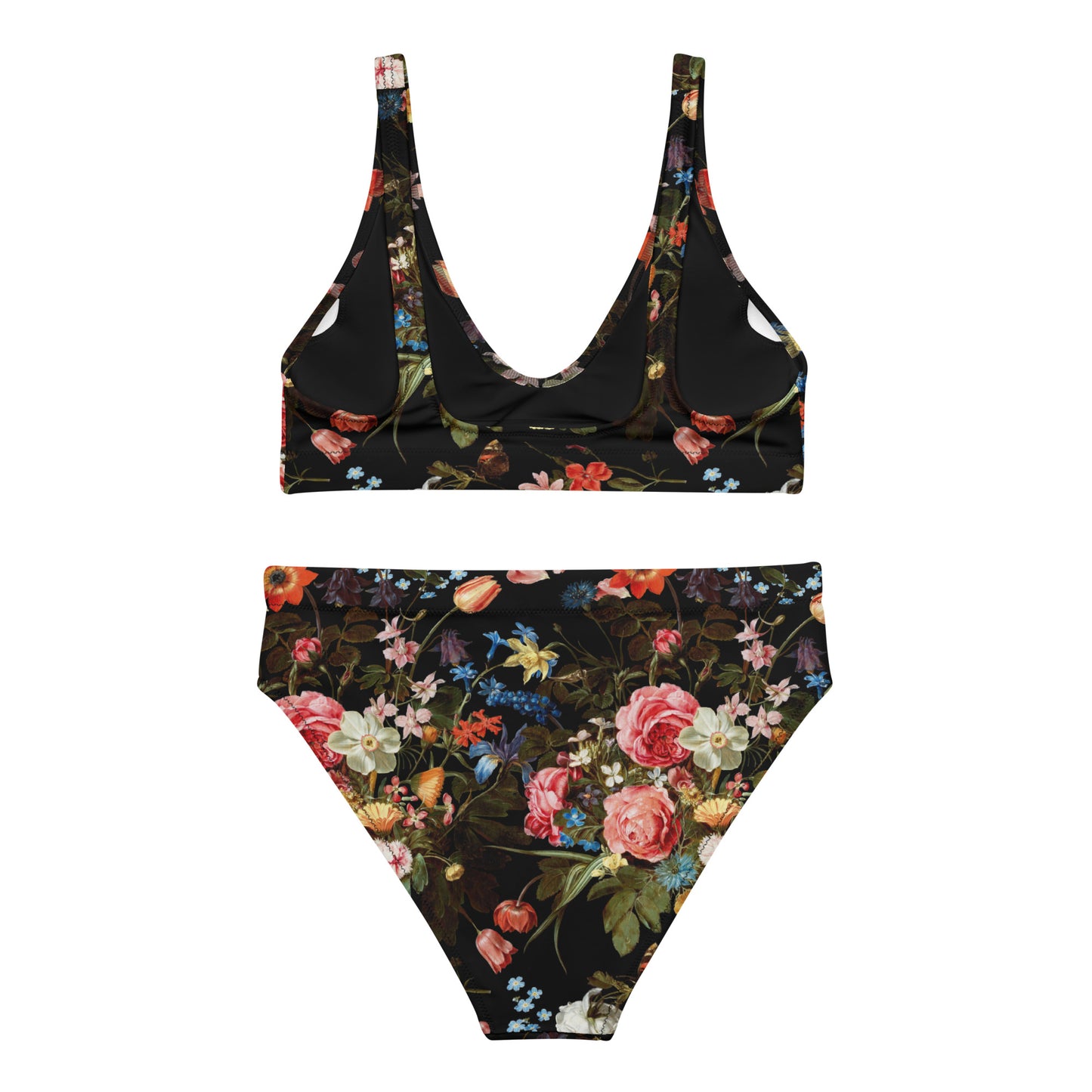 Botanical Bliss Print Recycled high-waisted bikini
