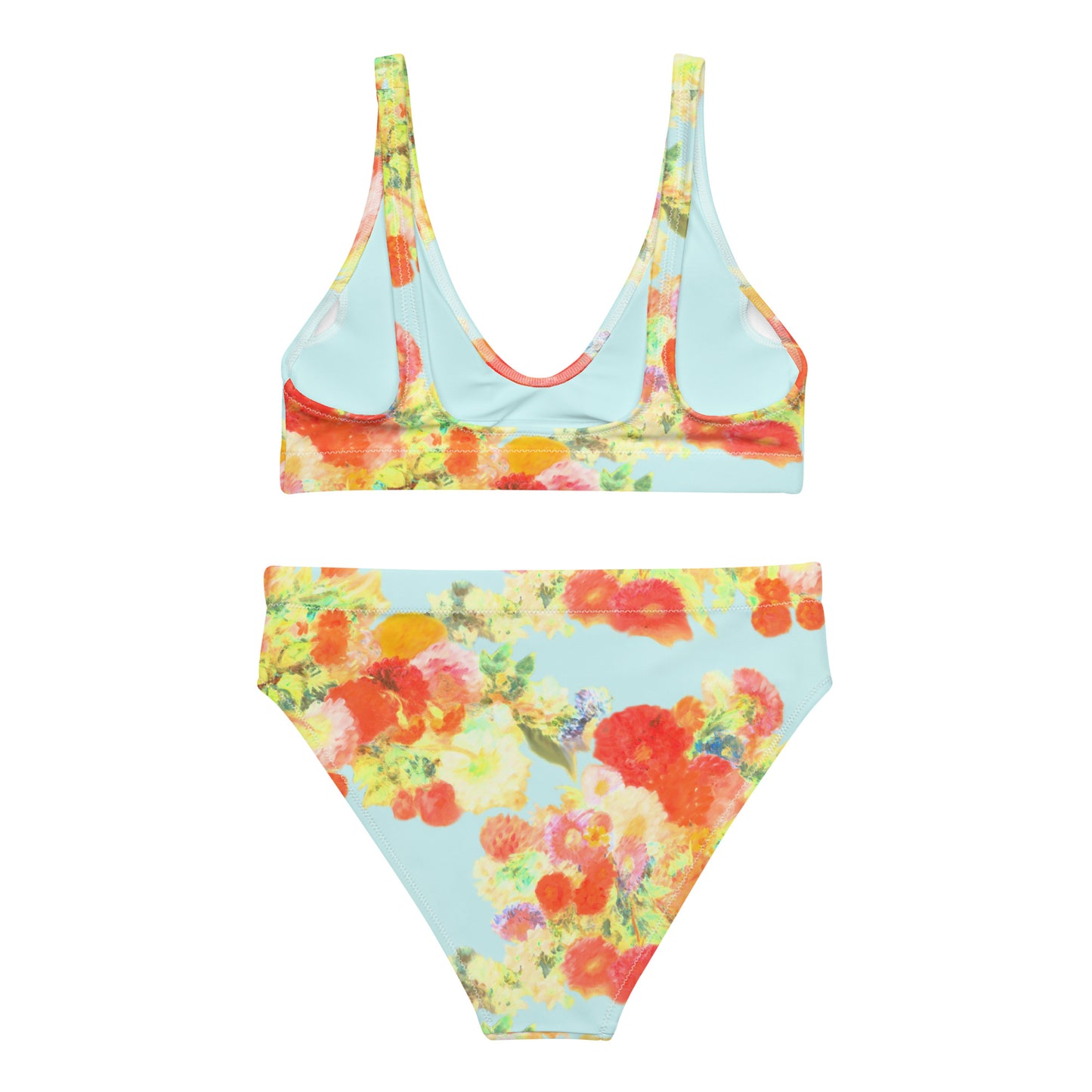 Wonder of Love Floral Print Recycled High-Waisted Bikini
