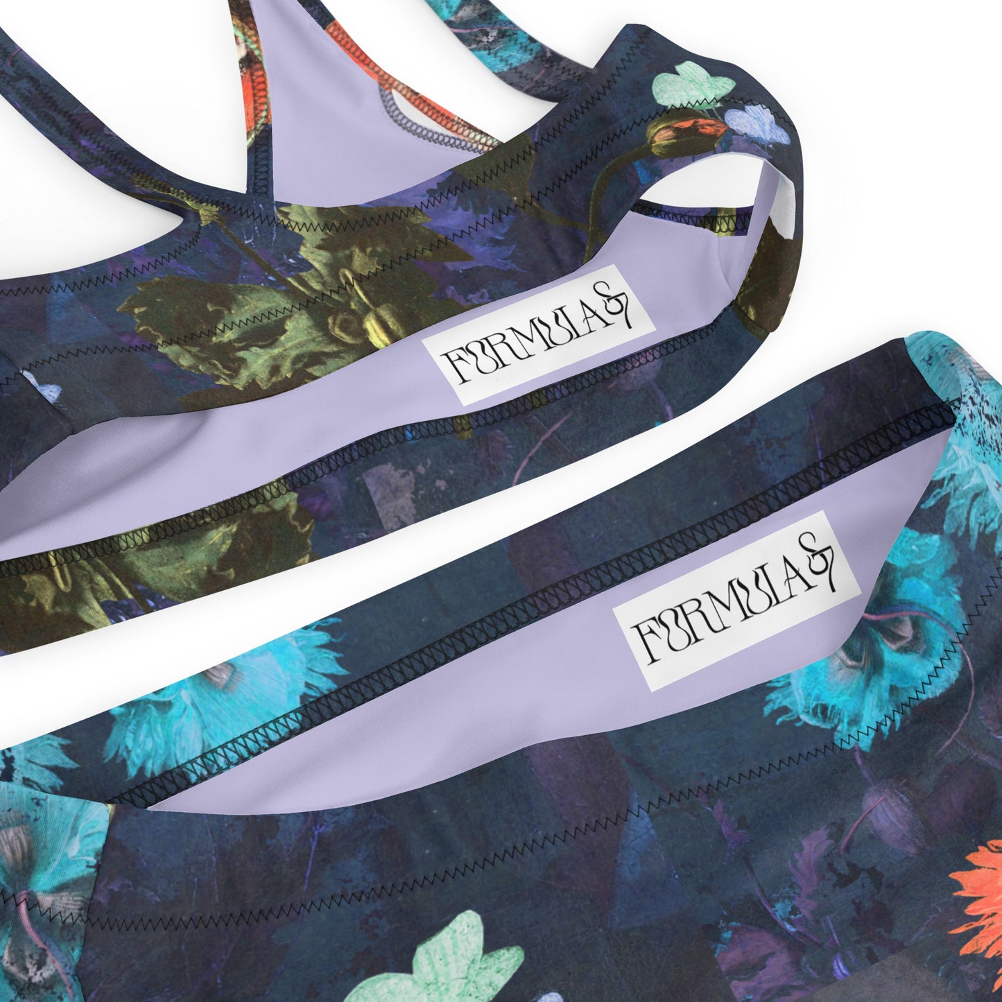 Exquisite Floral Recycled High-Waisted Bikini