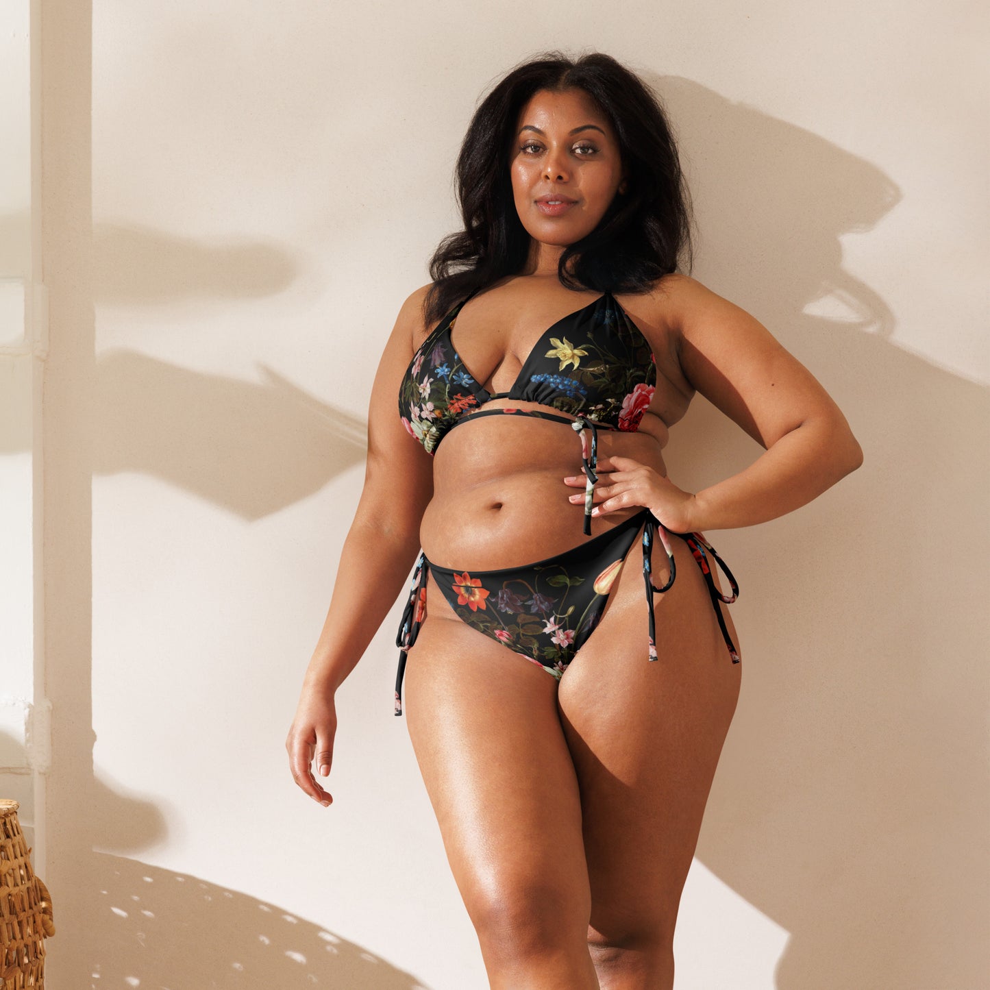 Botanical Bliss Print Recycled String Bikini