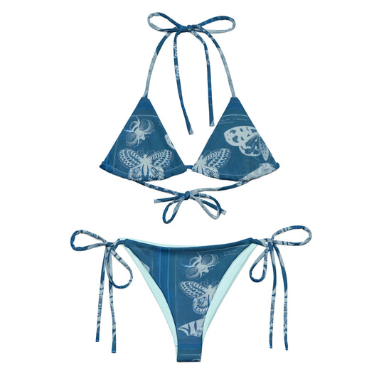 Butterflies & Bees Print Recycled String Bikini