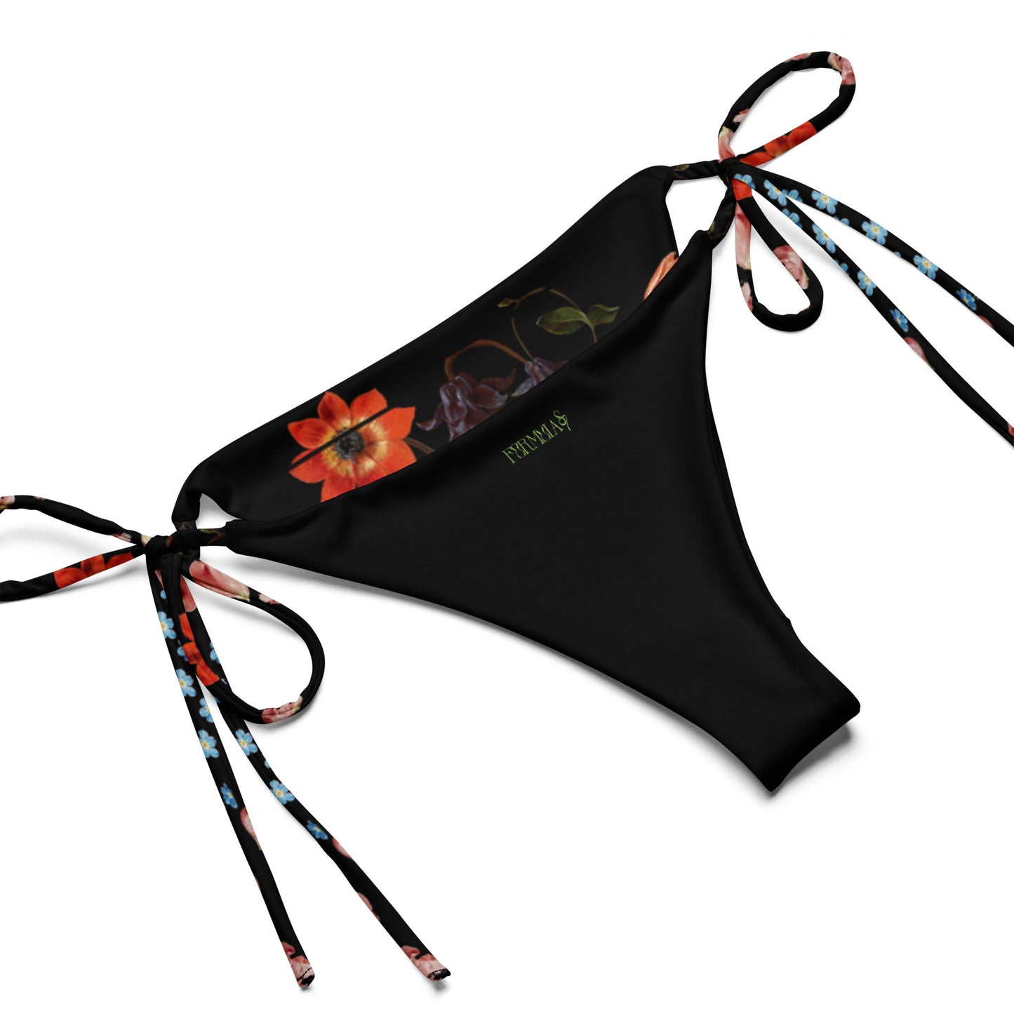 Botanical Bliss Print Recycled String Bikini