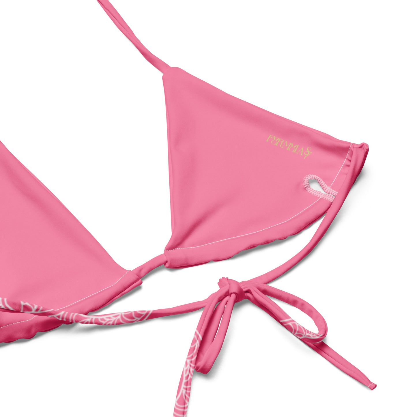 Blue Heart Eternal Love Snake recycled string pink mystical bikini
