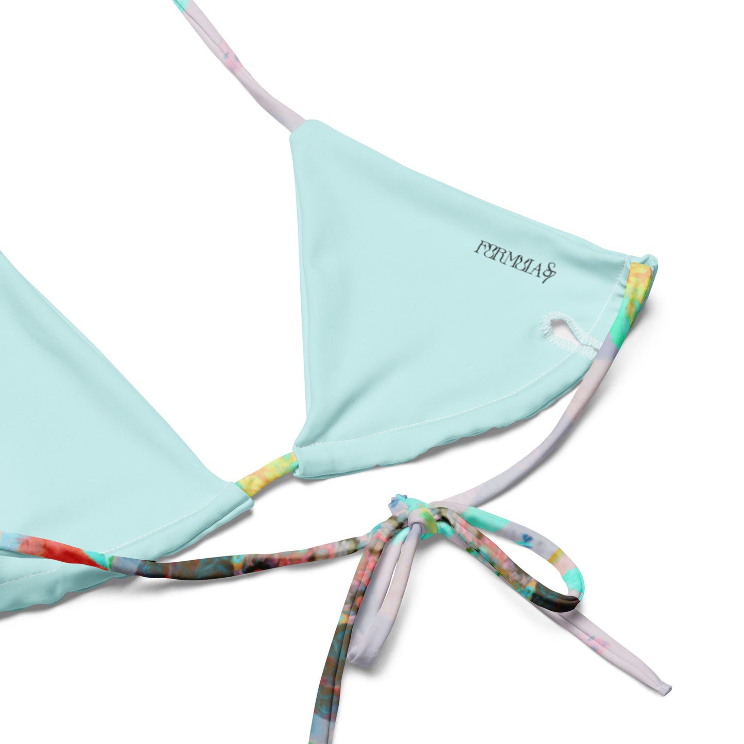 Peaches & Grapes Floral Print Recycled String Bikini
