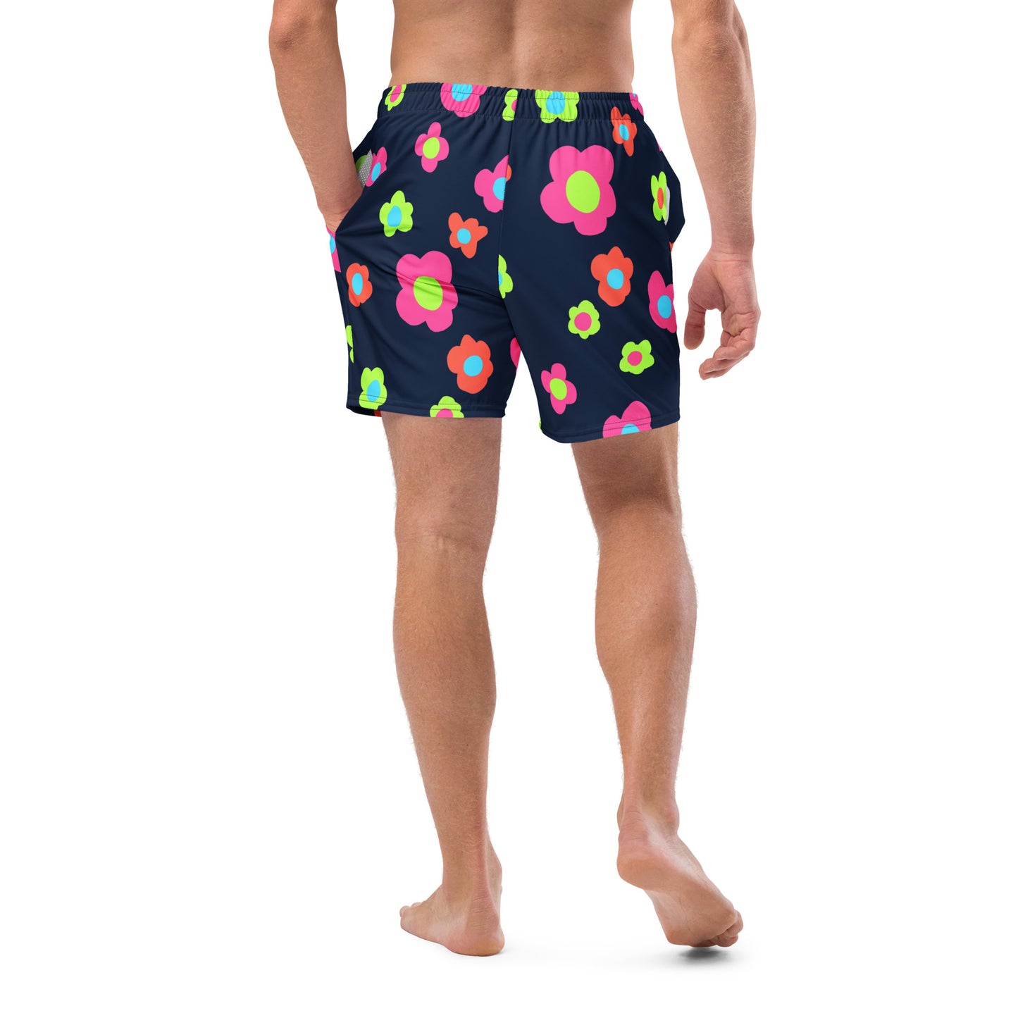 Floral Doodles Men's swim trunks