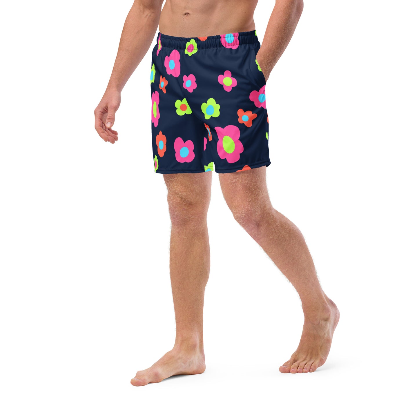 Floral Doodles Men's swim trunks