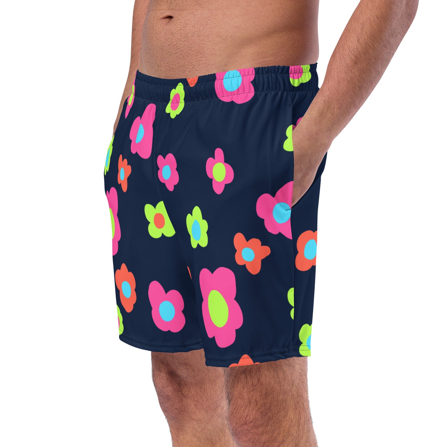 Floral Doodles Men's swim trunks