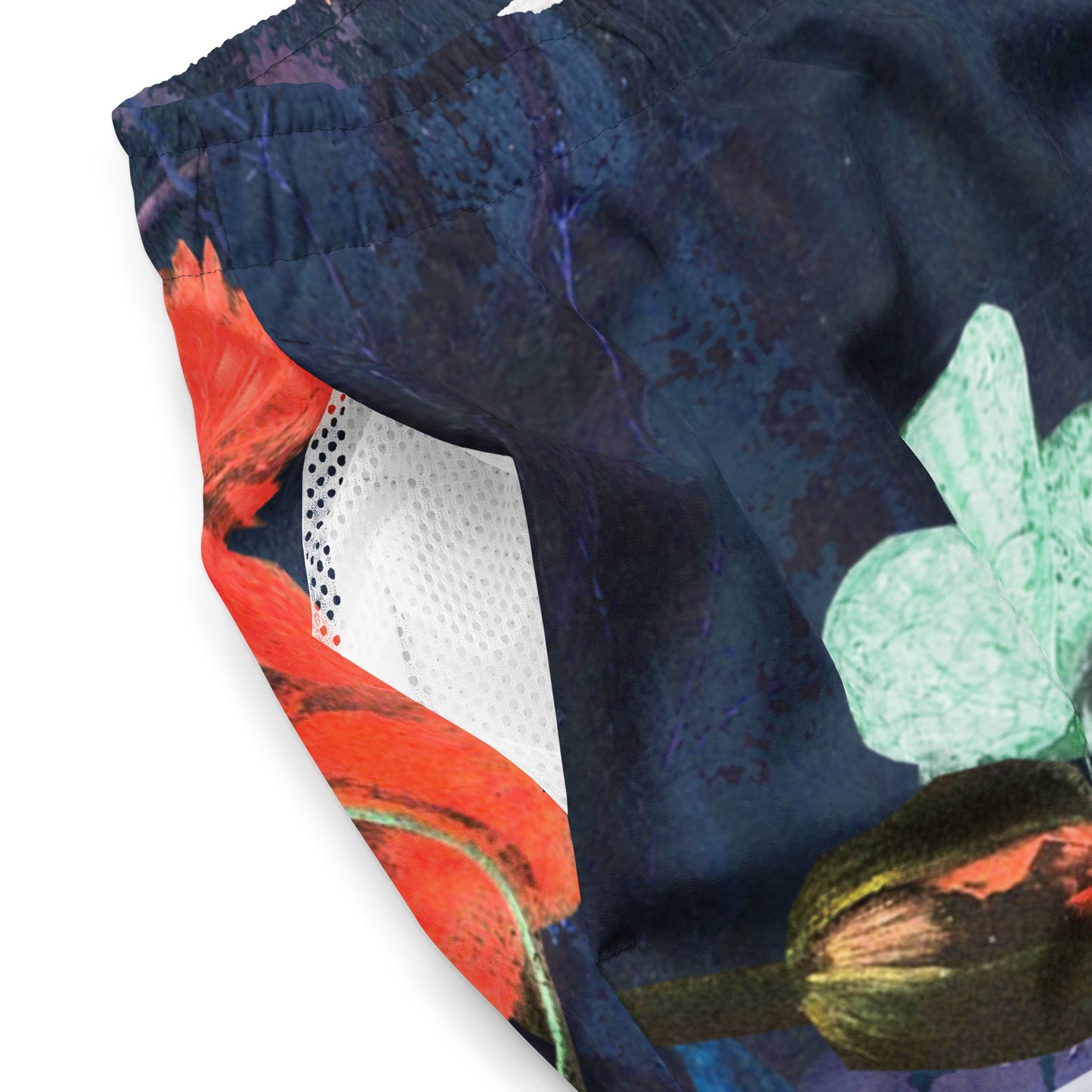 Exquisite Floral Print Men's swim trunks