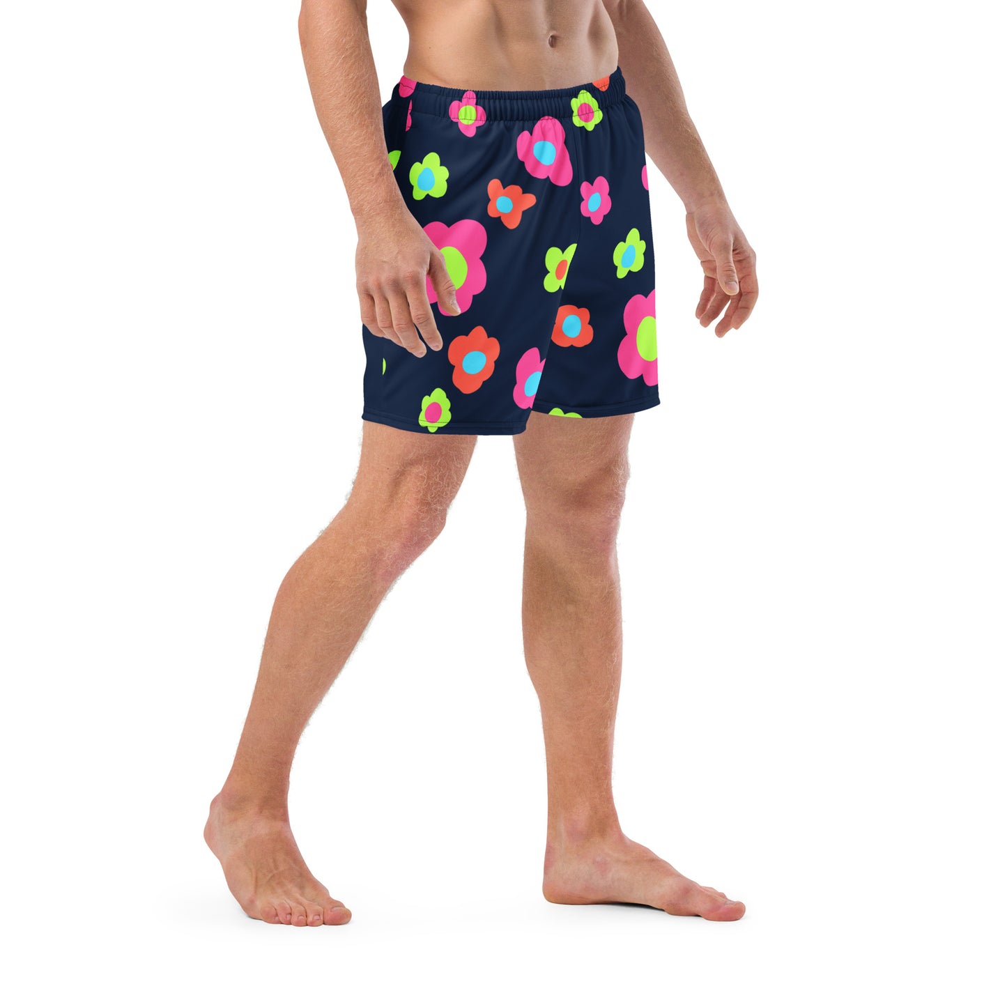 Floral Doodles Men's swim trunks
