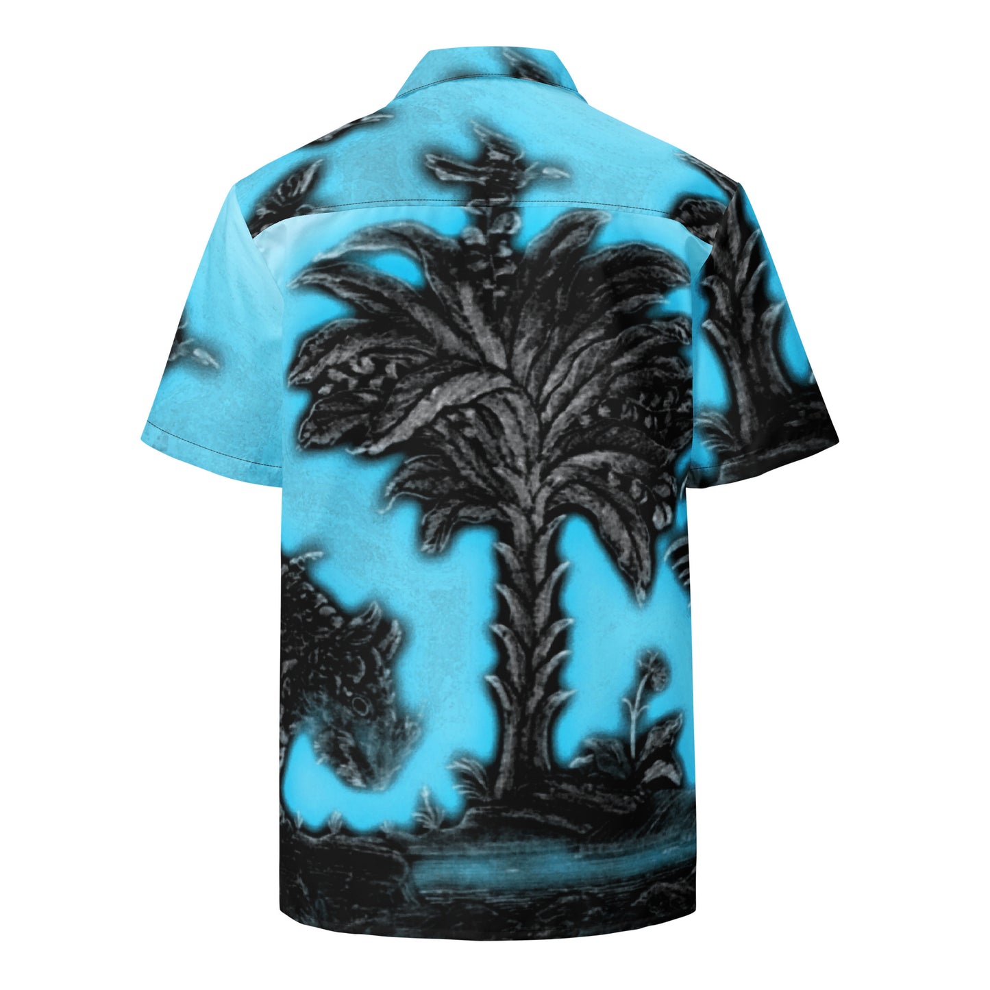 Tropical Rhino Unisex button down t-shirt