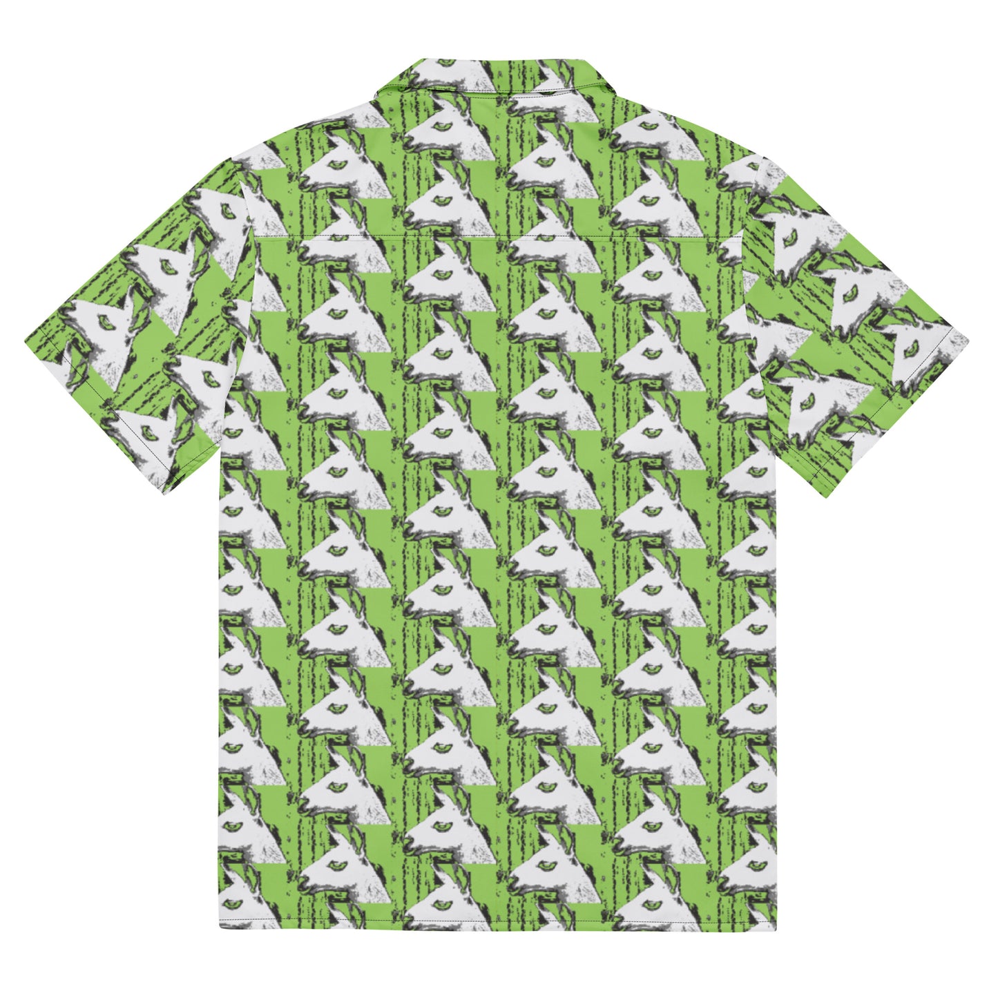 Llama Llama Unisex button down green t-shirt