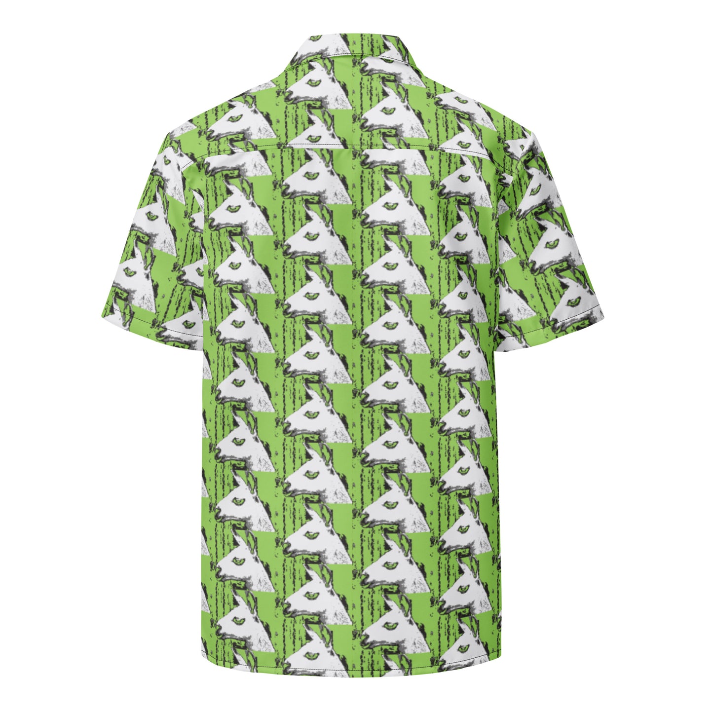 Llama Llama Unisex button down green t-shirt