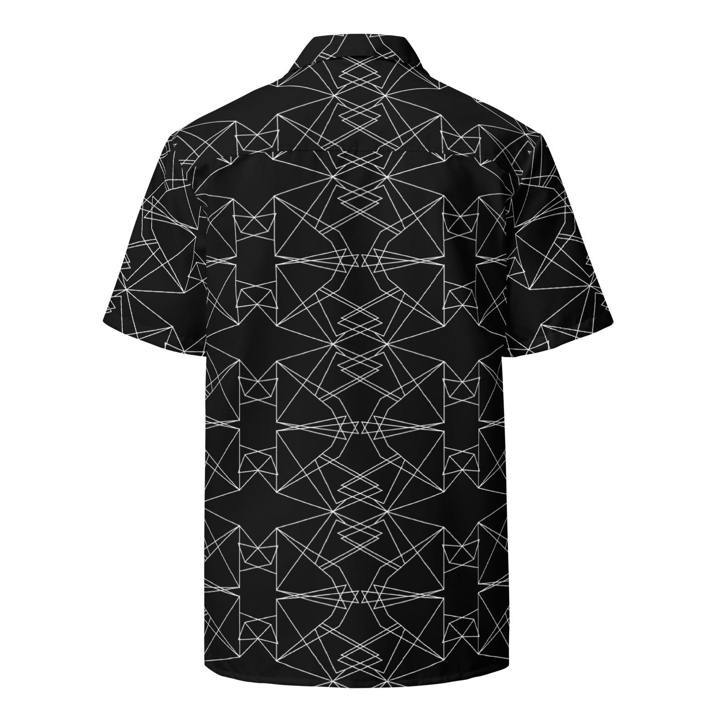 Origami Bird Geometric Diamonds Unisex Button-Down Shirt