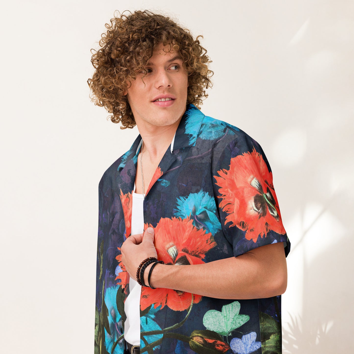 Exquisite Floral Unisex button down shirt