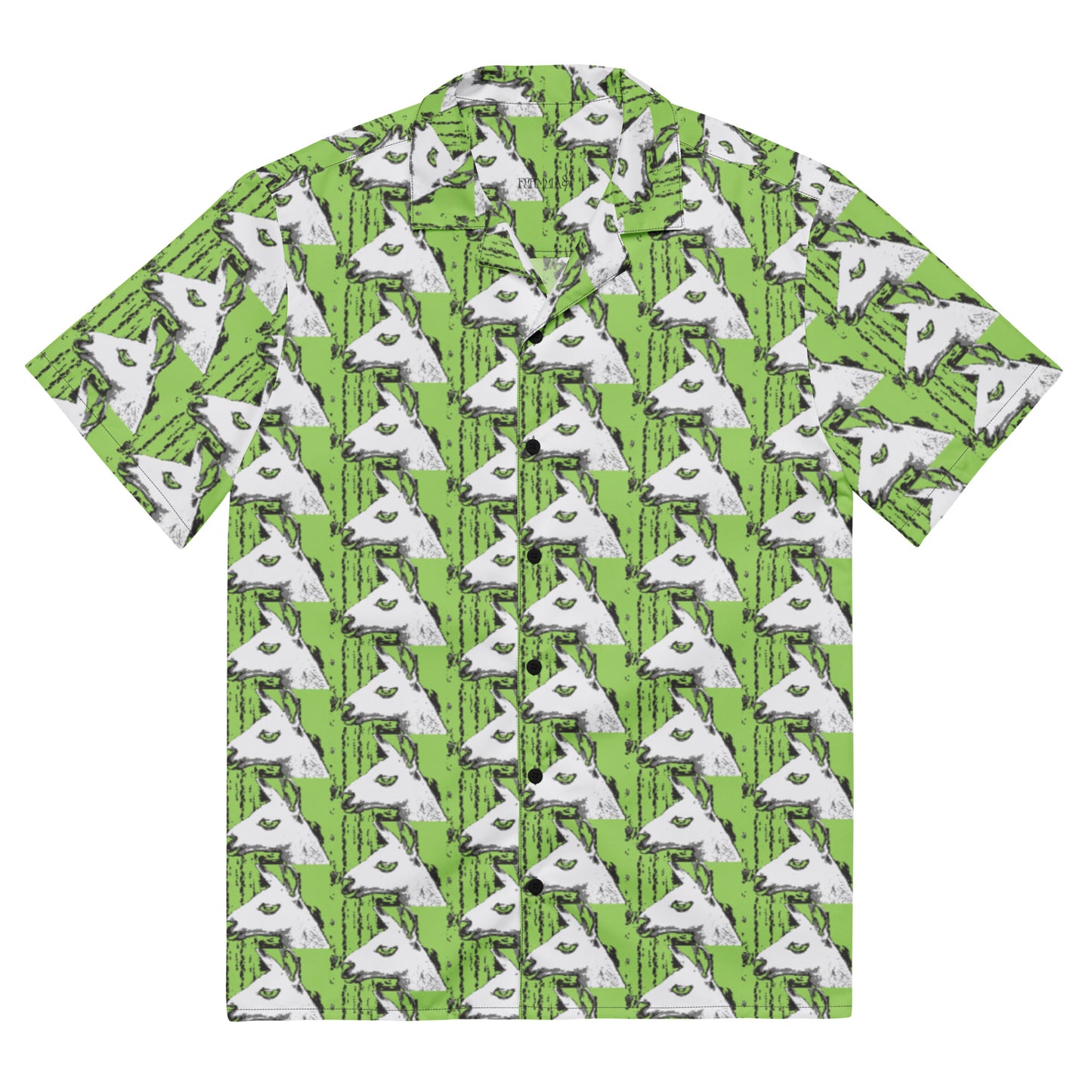 Llama Llama Unisex button down green t-shirt