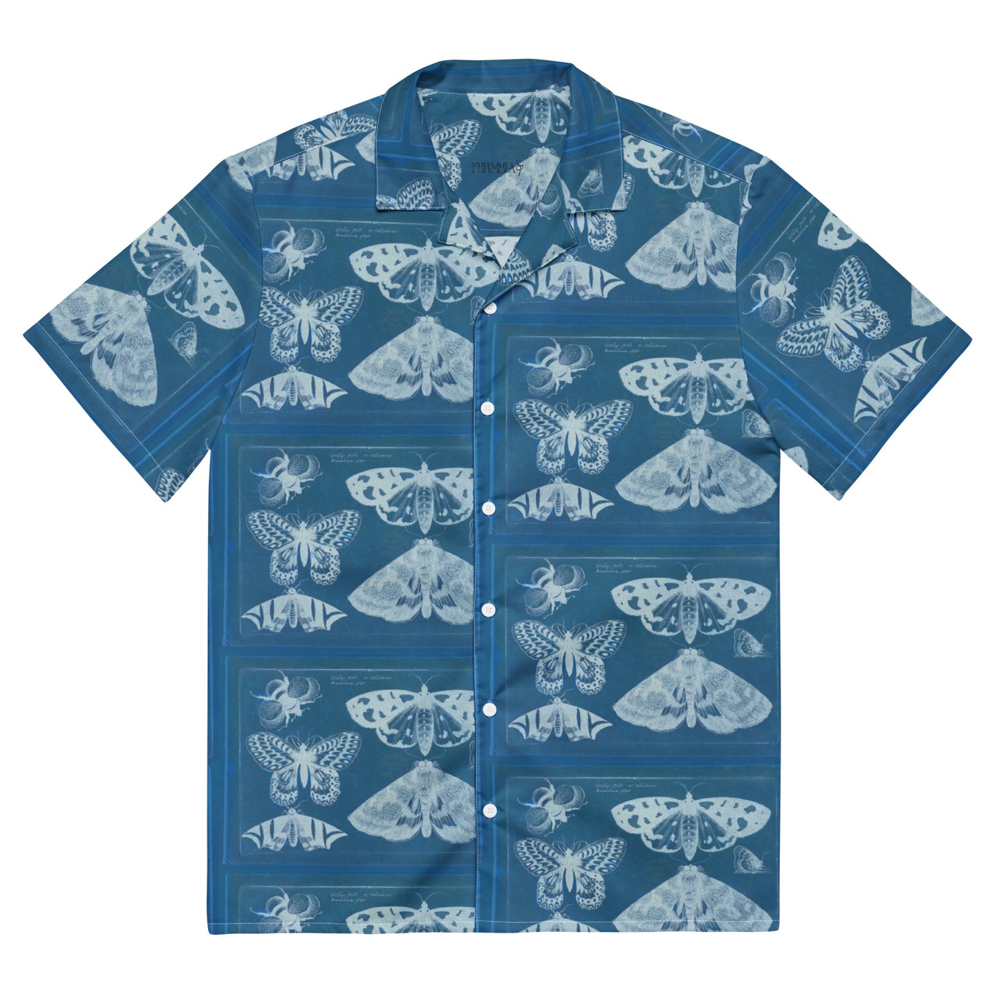 Butterflies & Bees Print Unisex Button Down Shirt