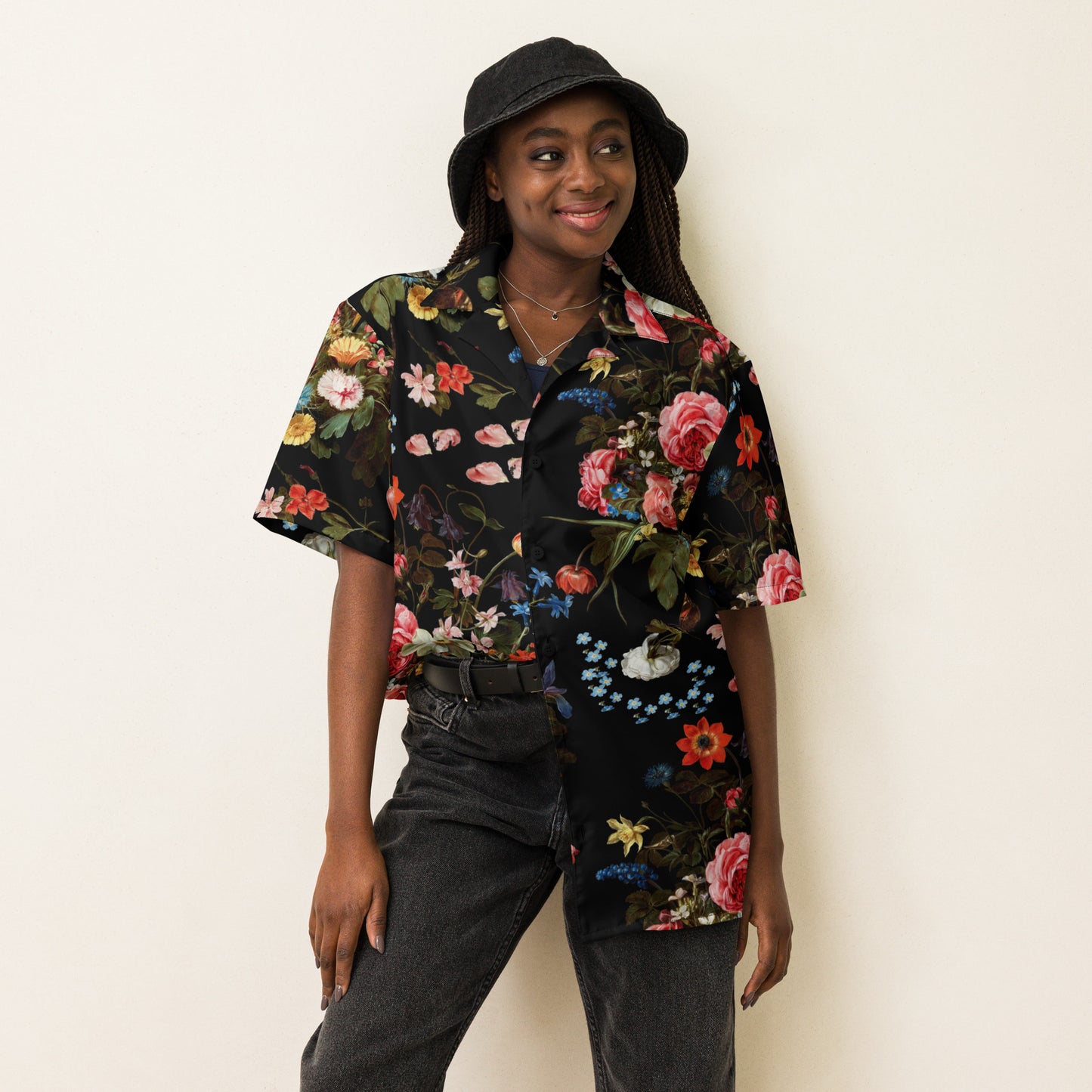 Botanical Bliss Print Unisex Button Down Shirt