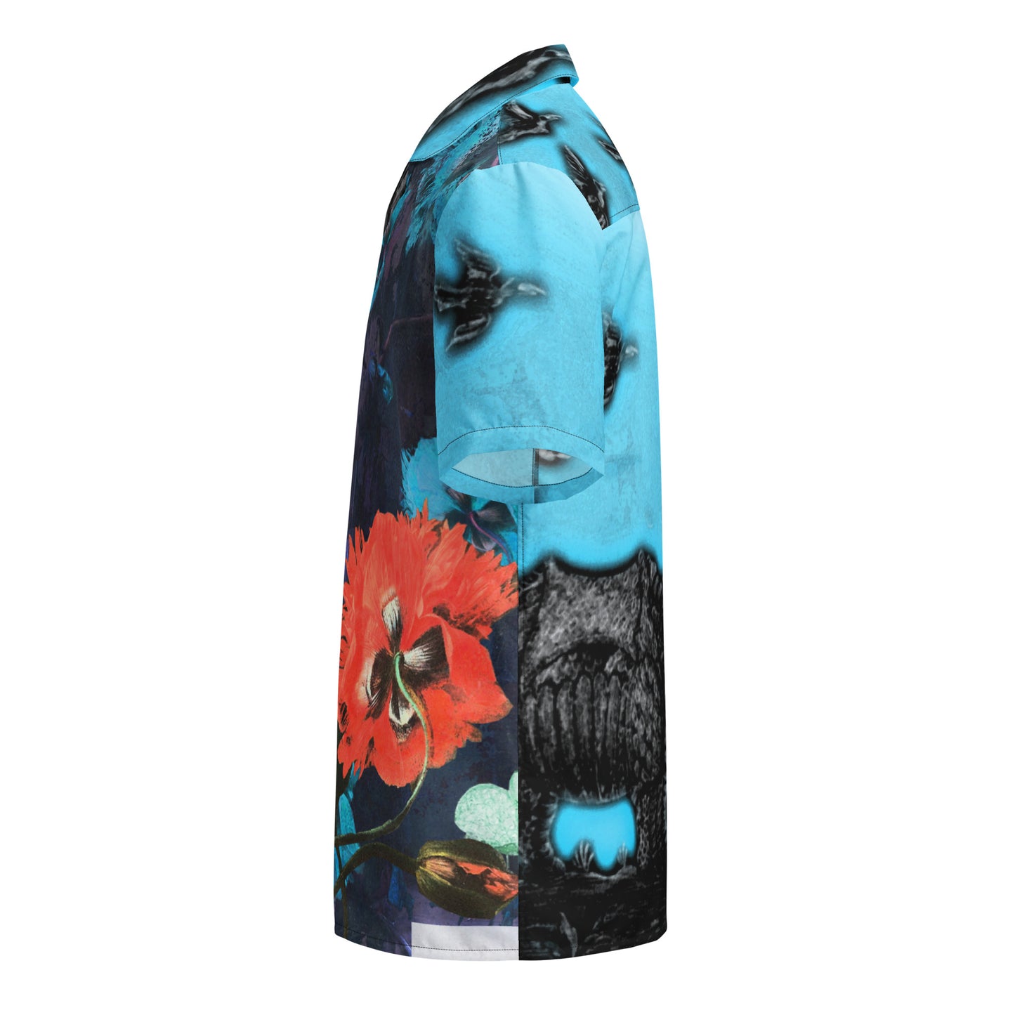Exquisite Floral Tropical Rhino Unisex button down t-shirt