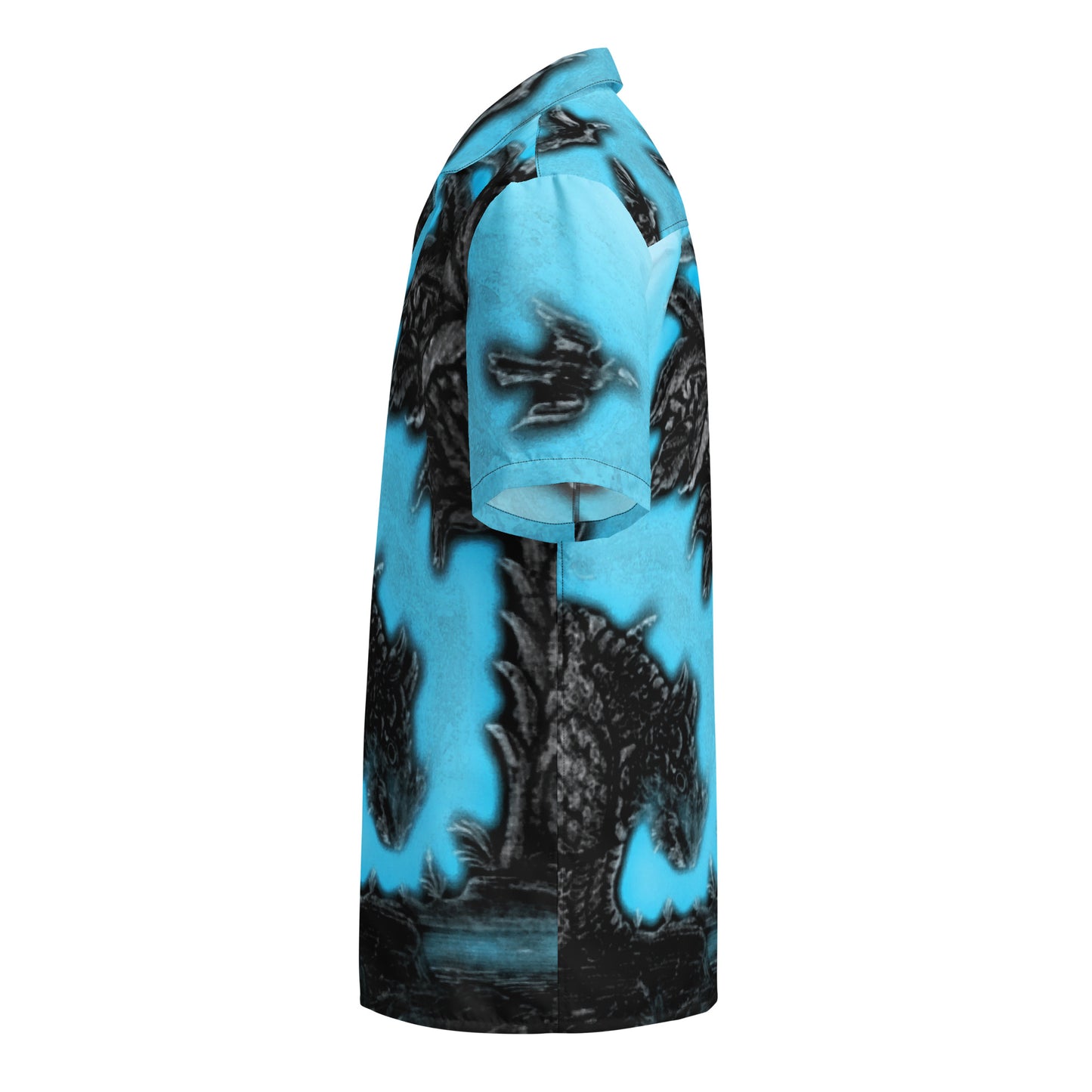 Tropical Rhino Unisex button down t-shirt