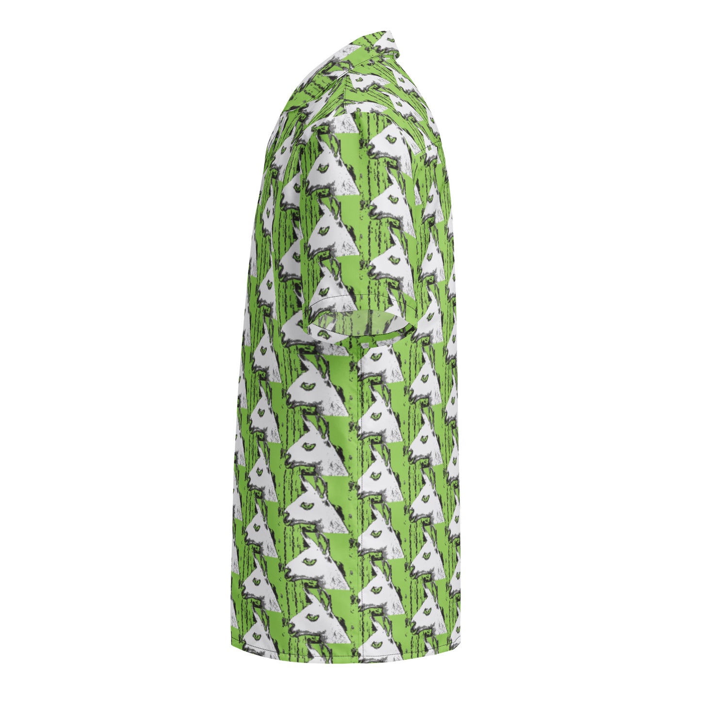 Llama Llama Unisex button down green t-shirt