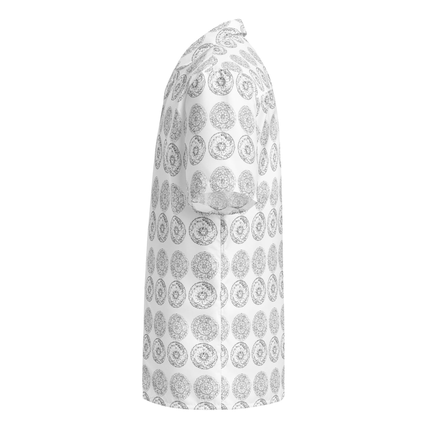 Medusa's Sea Medallion Unisex button down white shirt