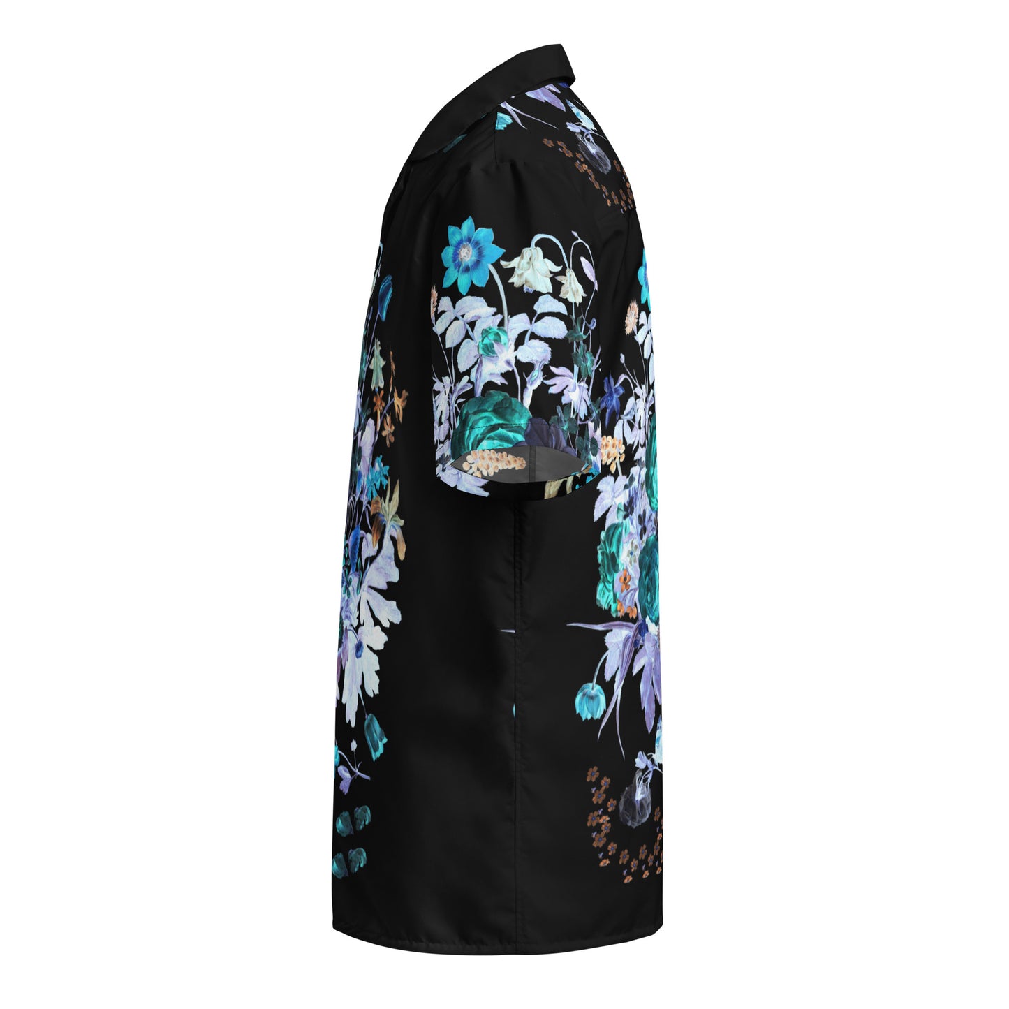 Botanical Bliss Blue Unisex Button Down Shirt