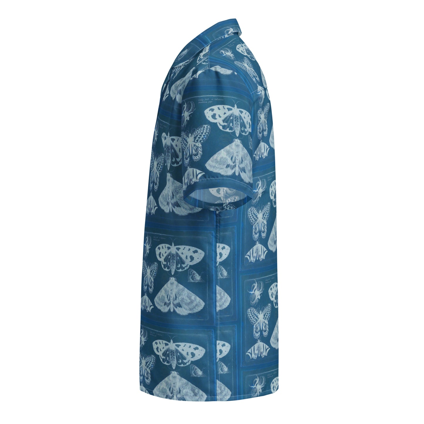 Butterflies & Bees Print Unisex Button Down Shirt