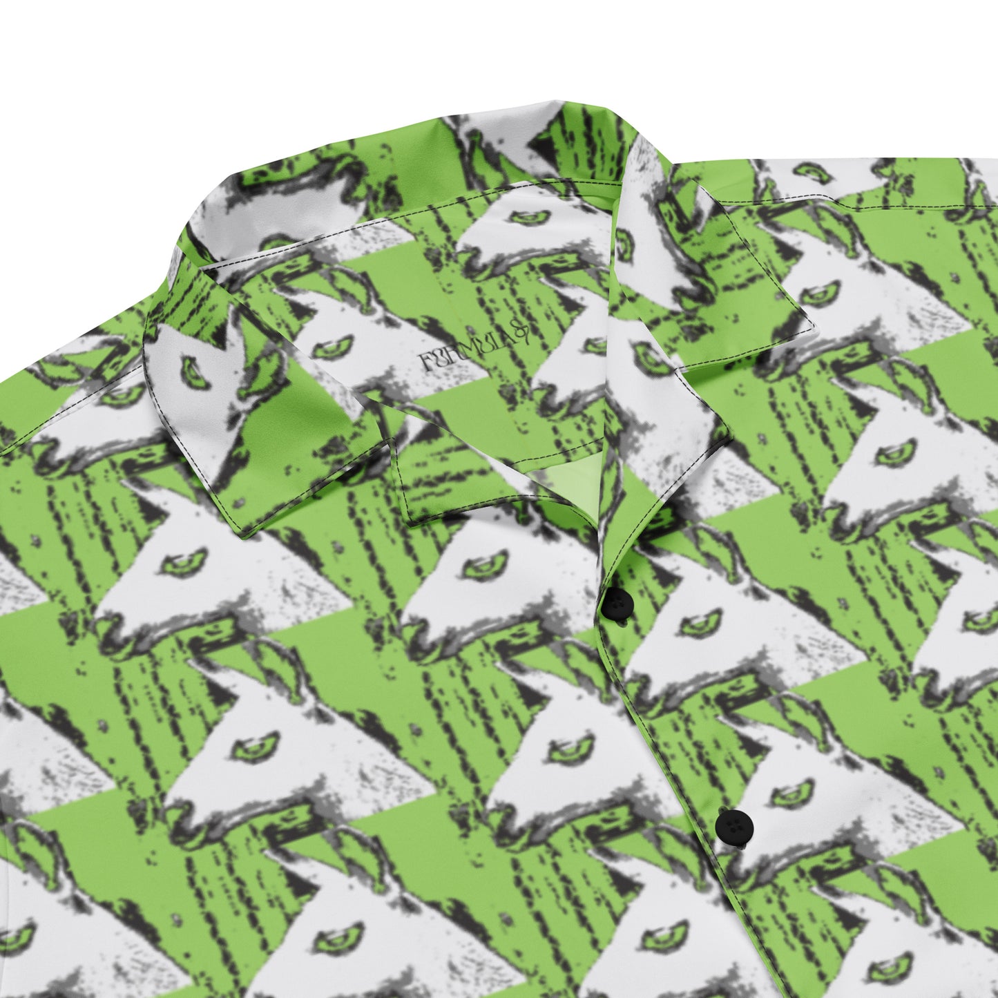 Llama Llama Unisex button down green t-shirt