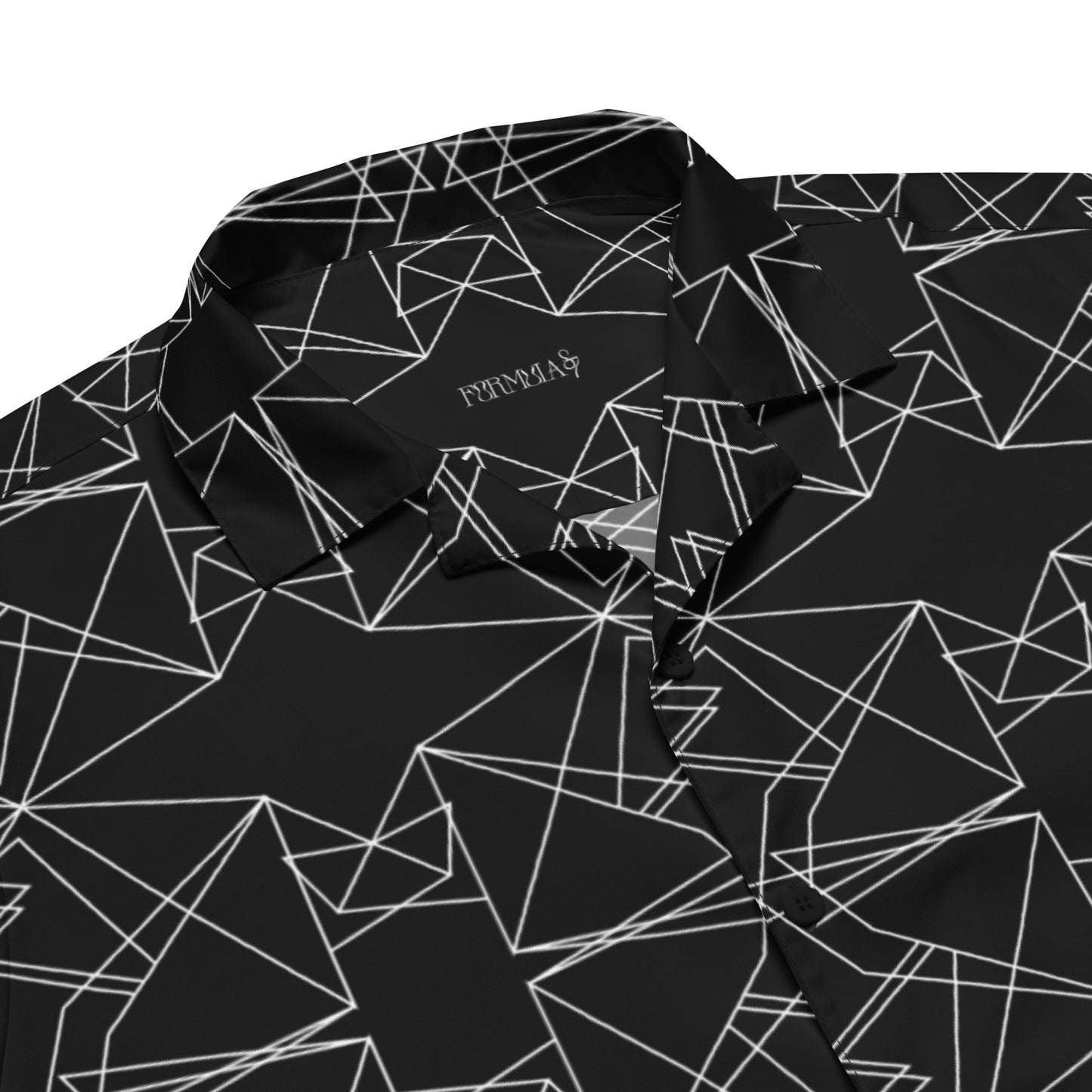 Origami Bird Geometric Diamonds Unisex Button-Down Shirt