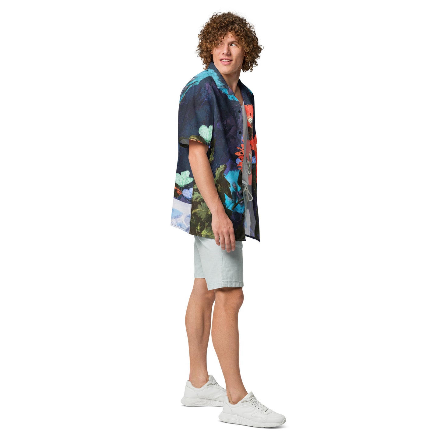 Exquisite Floral Unisex button down shirt