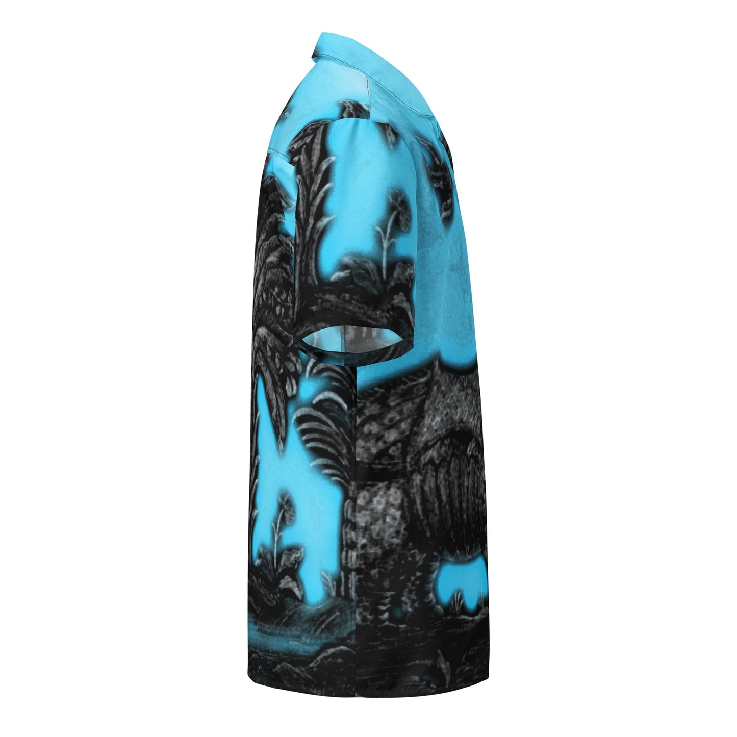 Tropical Rhino Unisex button down t-shirt