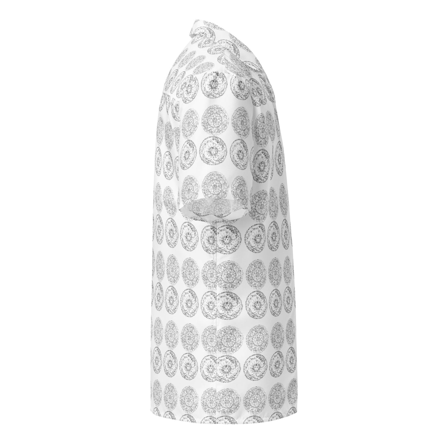 Medusa's Sea Medallion Unisex button down white shirt