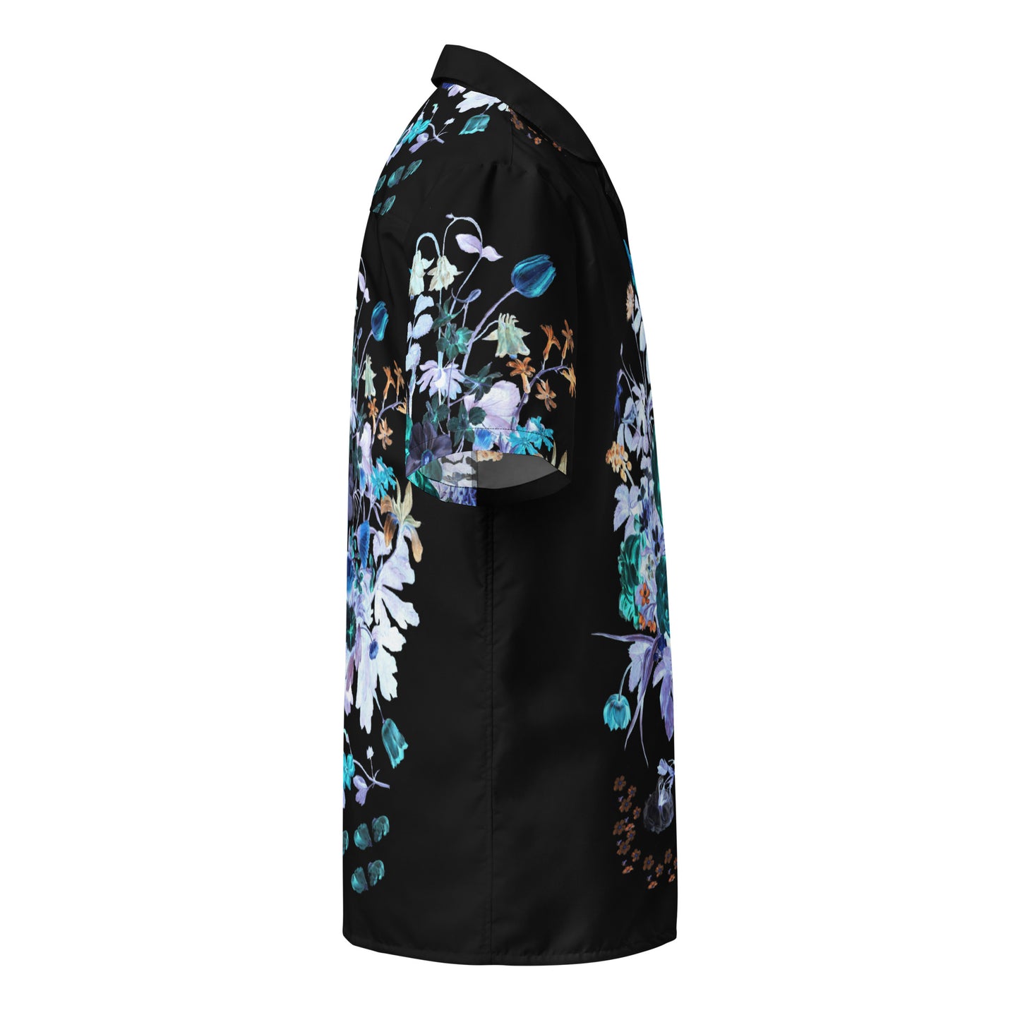 Botanical Bliss Blue Unisex Button Down Shirt
