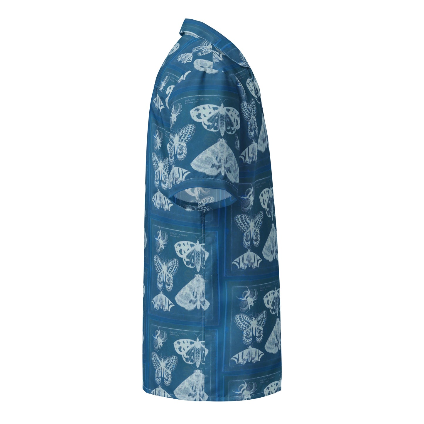 Butterflies & Bees Print Unisex Button Down Shirt