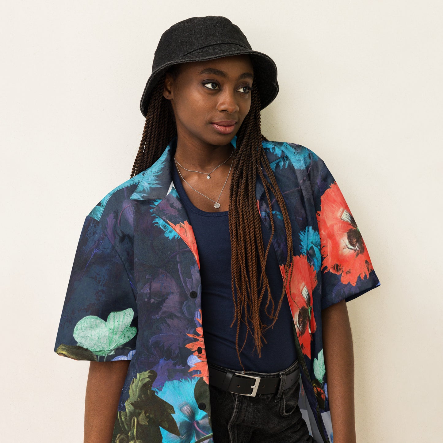 Exquisite Floral Unisex button down shirt
