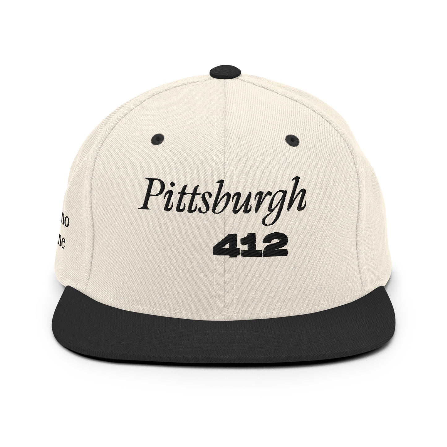 Pittsburgh 412 Embroidered Snapback Hat