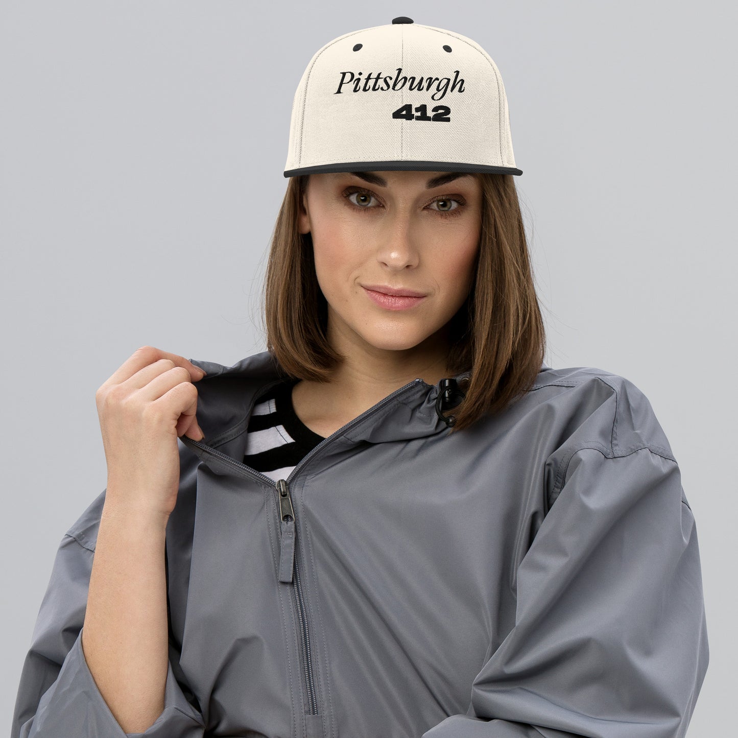 Pittsburgh 412 Embroidered Snapback Hat
