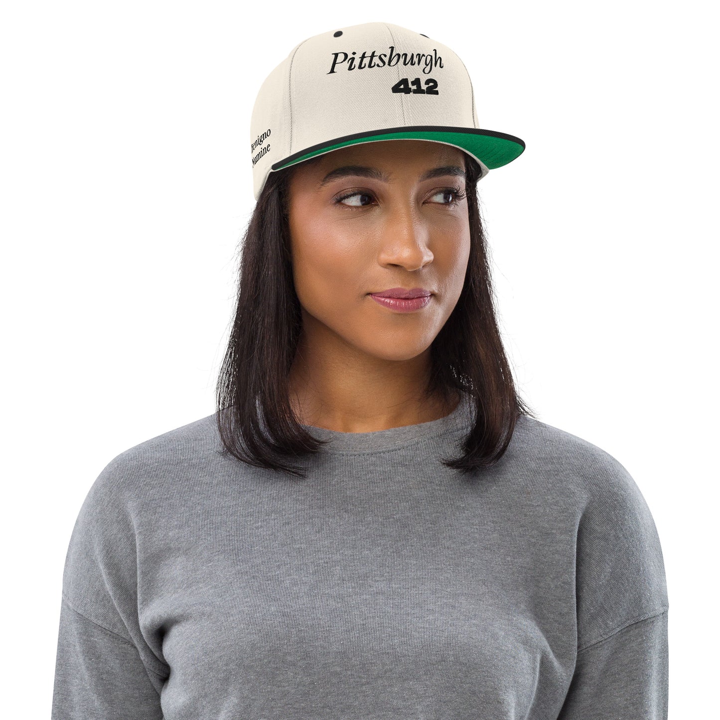 Pittsburgh 412 Embroidered Snapback Hat