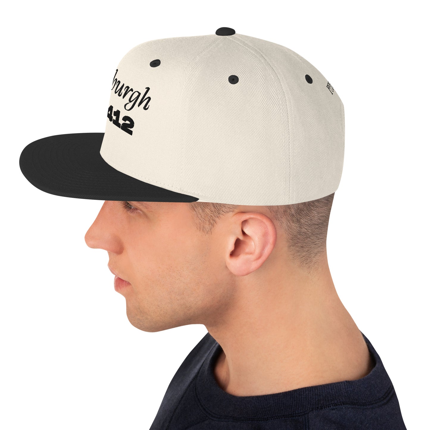 Pittsburgh 412 Embroidered Snapback Hat
