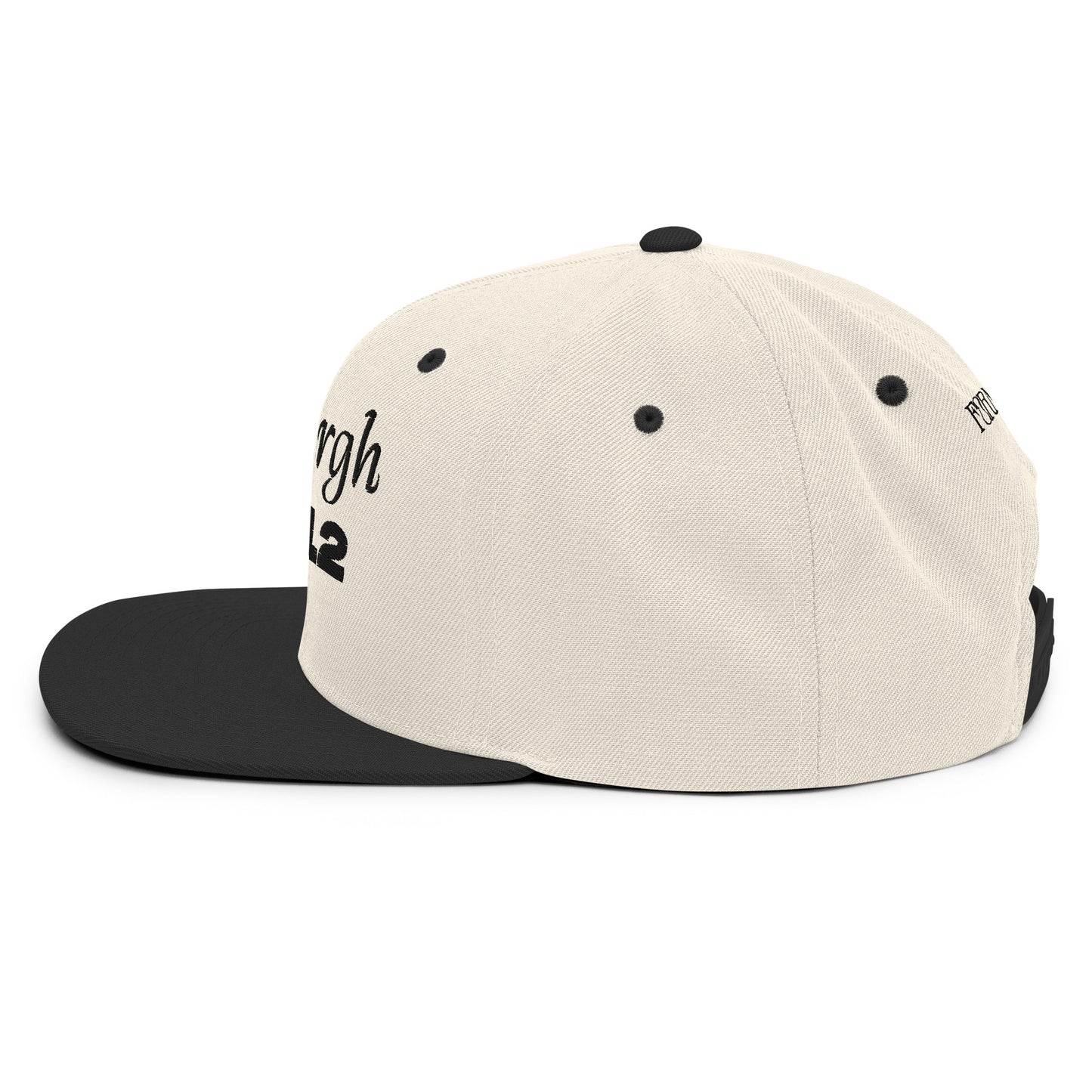Pittsburgh 412 Embroidered Snapback Hat
