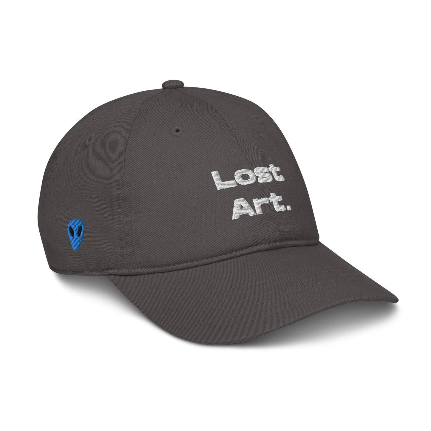 Lost Art. Blue Alien Organic Cotton Dad Hat