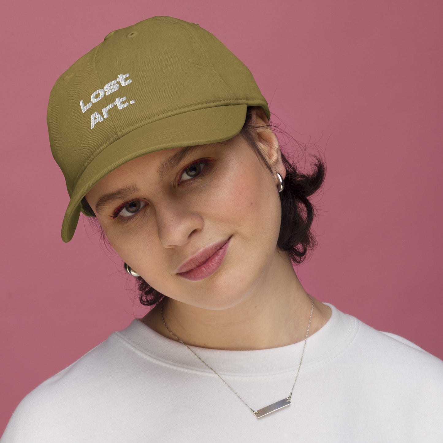 Lost Art. Blue Alien Organic Cotton Dad Hat