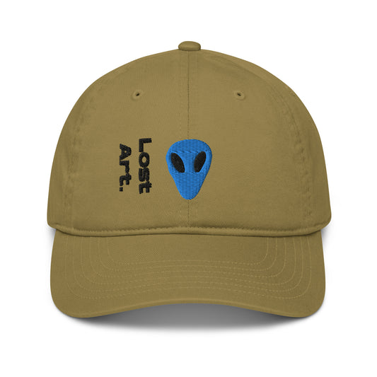 Blue Alien Lost Art Organic Dad Hat