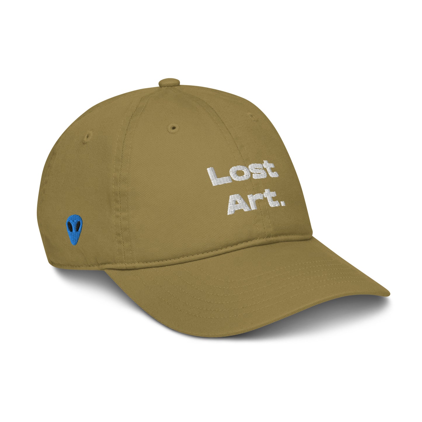 Lost Art. Blue Alien Organic Cotton Dad Hat